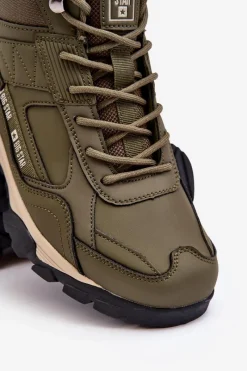 Obuwie Trekkingowe Męskie|Obuwie Sportowe Męskie></noscript>Big Star Shoes Buty Trekkingowe Ocieplane Zielone Big Star MM174163