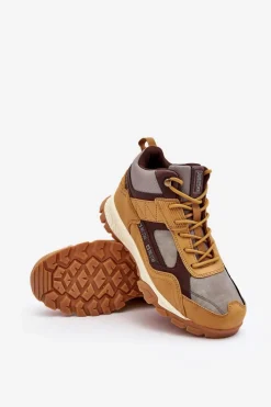 Hot Buty Trekkingowe Ocieplane Camel Big Star MM174162 Męskie Obuwie Trekkingowe Męskie|Obuwie Sportowe Męskie