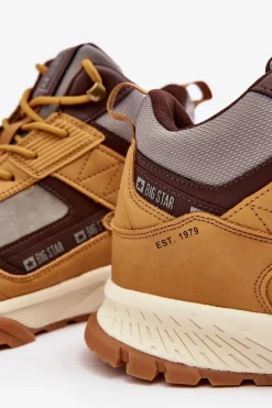 Hot Buty Trekkingowe Ocieplane Camel Big Star MM174162 Męskie Obuwie Trekkingowe Męskie|Obuwie Sportowe Męskie