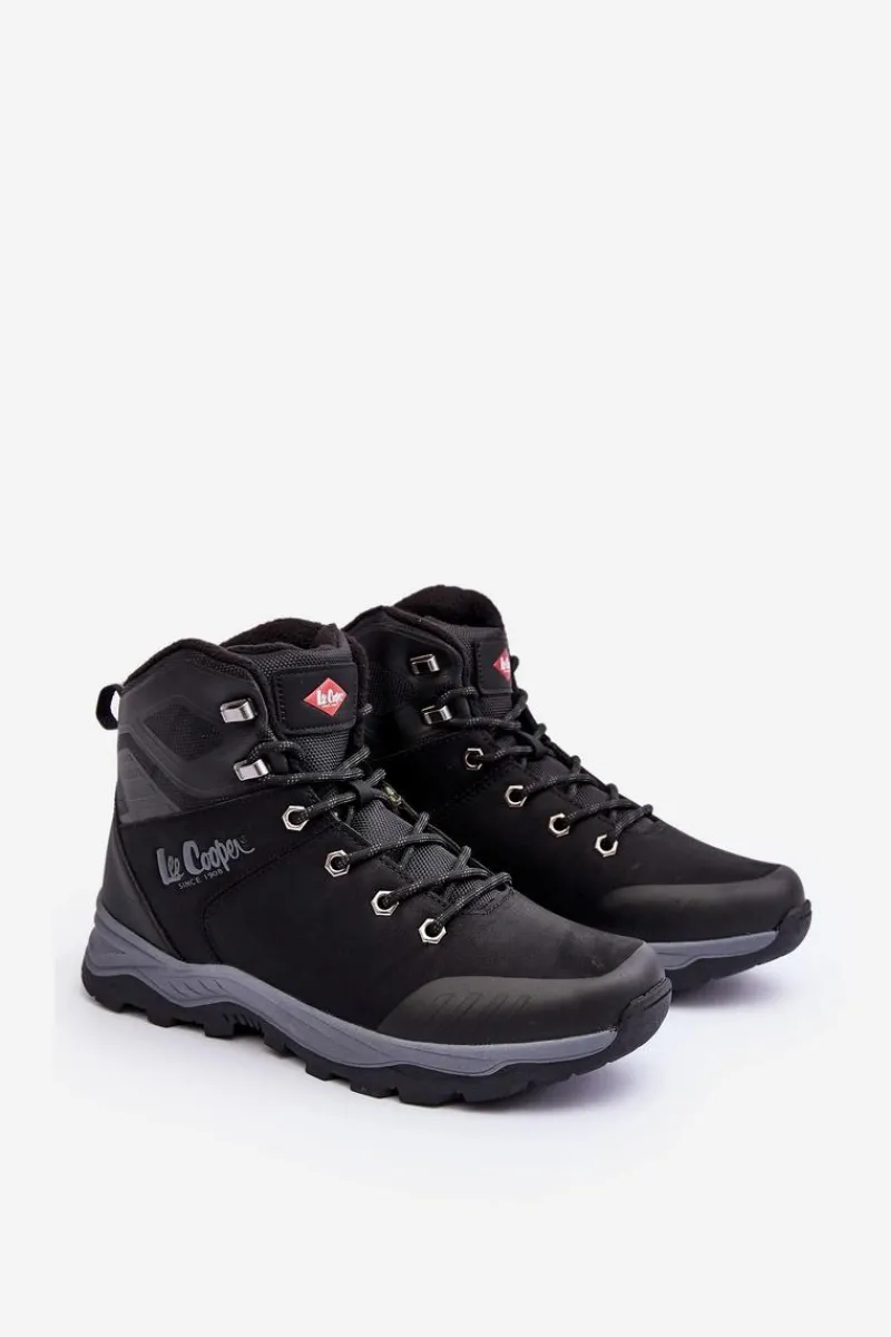 Hot Lee Cooper Buty Trekkingowe Trapery Męskie LCJ-23-01-2045M Czarne