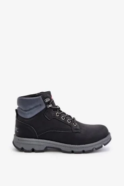 Discount Lee Cooper Buty Trekkingowe Trapery Męskie LCJ-24-01-2948 Czarne