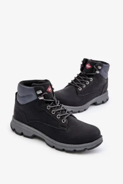 Discount Lee Cooper Buty Trekkingowe Trapery Męskie LCJ-24-01-2948 Czarne