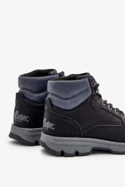 Discount Lee Cooper Buty Trekkingowe Trapery Męskie LCJ-24-01-2948 Czarne
