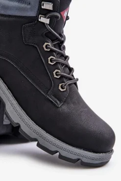 Discount Lee Cooper Buty Trekkingowe Trapery Męskie LCJ-24-01-2948 Czarne