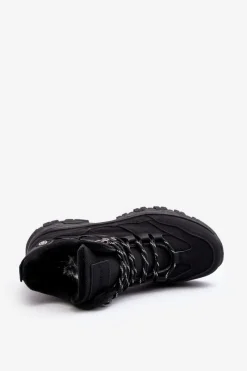 Outlet Boto Buty Trekkingowe Trapery Męskie Ocieplane Czarne Thalinna