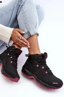 Obuwie Trekkingowe Męskie|Trekkingowe Damskie>Big Star Shoes Buty Trekkingowe Trapery Memory Foam System Czarne Big Star MM274562