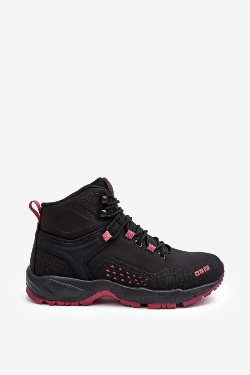 Obuwie Trekkingowe Męskie|Trekkingowe Damskie>Big Star Shoes Buty Trekkingowe Trapery Memory Foam System Czarne Big Star MM274562