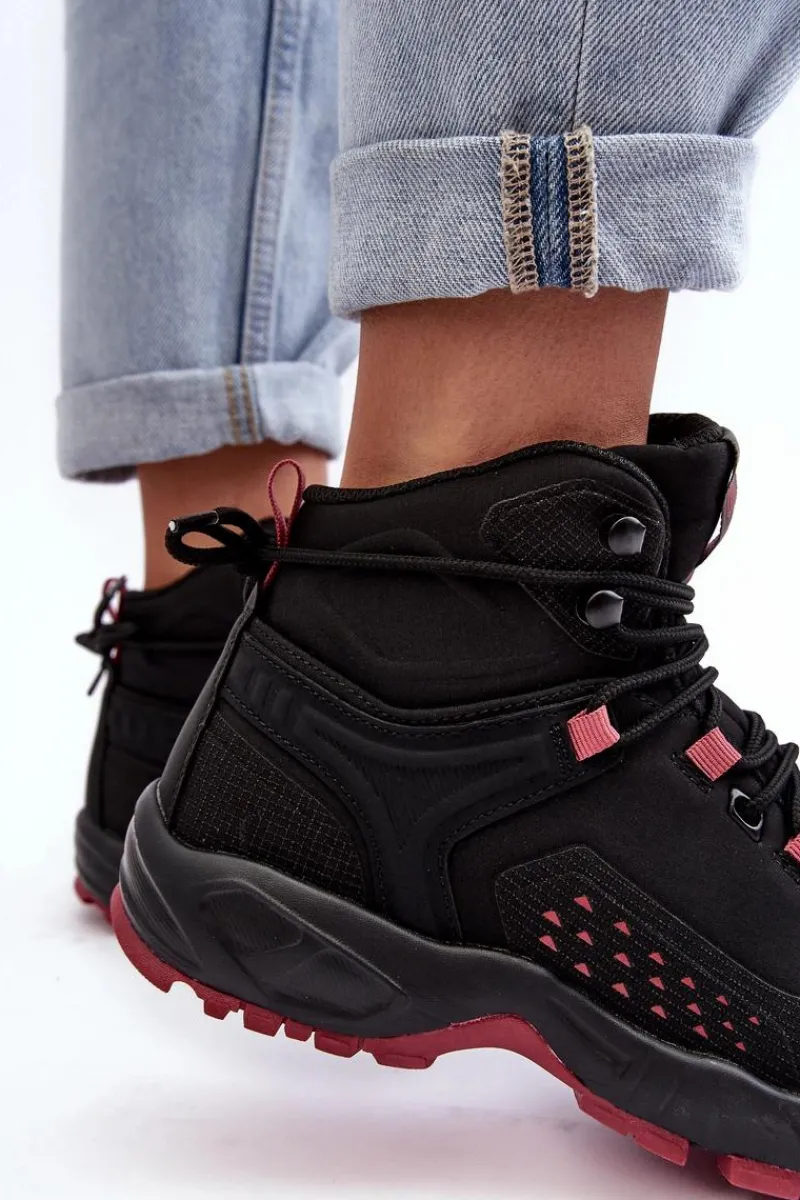 Obuwie Trekkingowe Męskie|Trekkingowe Damskie>Big Star Shoes Buty Trekkingowe Trapery Memory Foam System Czarne Big Star MM274562