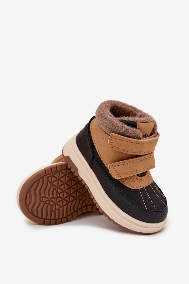 Chłopięce|Chłopięce>Boto Buty Zimowe Dziecięce Śniegowce Na Rzep Camel Darlene Brązowy