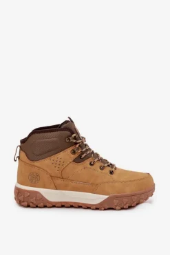 Sale Lee Cooper Buty Zimowe Męskie Trapery Ocieplane LCJ-25-01-3726 Camel Brązowy