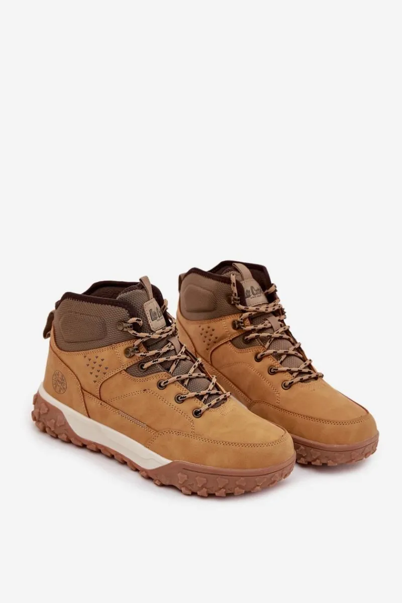 Sale Lee Cooper Buty Zimowe Męskie Trapery Ocieplane LCJ-25-01-3726 Camel Brązowy