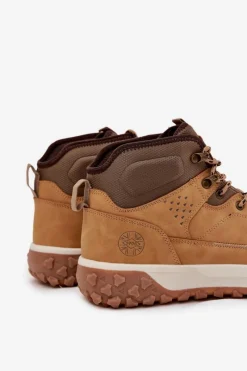 Sale Lee Cooper Buty Zimowe Męskie Trapery Ocieplane LCJ-25-01-3726 Camel Brązowy