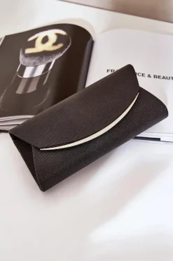 Online Boto Błyszcząca Torebka Wizytowa Kopertówka Czarna Sastorea Czarny