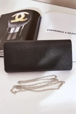 Online Boto Błyszcząca Torebka Wizytowa Kopertówka Czarna Sastorea Czarny