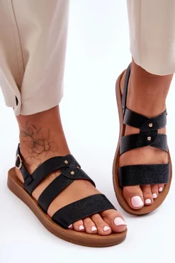 Sandały Płaskie><noscript><img width=