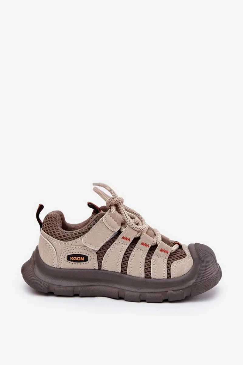 Clearance Evento Chłopięce Buty Sportowe Trekkingowe Beżowe Falenisa Beżowy