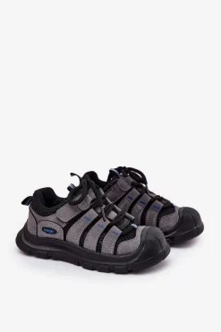 Discount Chłopięce Buty Sportowe Trekkingowe Czarne Falenisa Dzieci Chłopięce