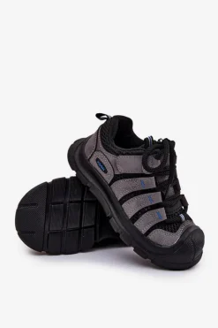 Discount Chłopięce Buty Sportowe Trekkingowe Czarne Falenisa Dzieci Chłopięce