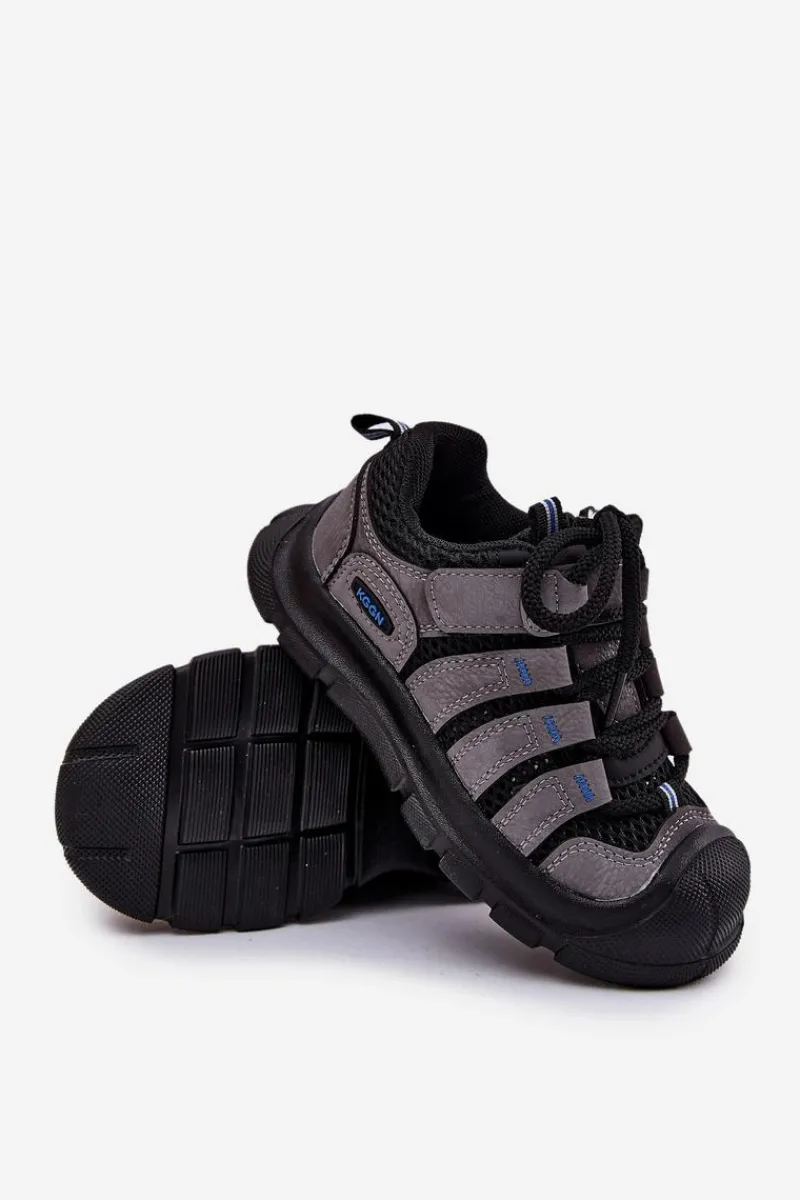 Discount Chłopięce Buty Sportowe Trekkingowe Czarne Falenisa Dzieci Chłopięce