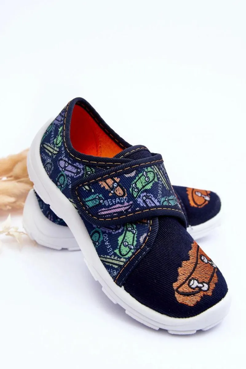 Chłopięce>BEFADO Chłopięce Papcie 974X503 Granatowe