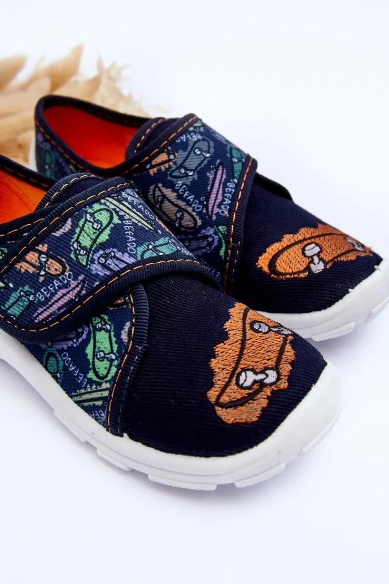 Chłopięce>BEFADO Chłopięce Papcie 974X503 Granatowe