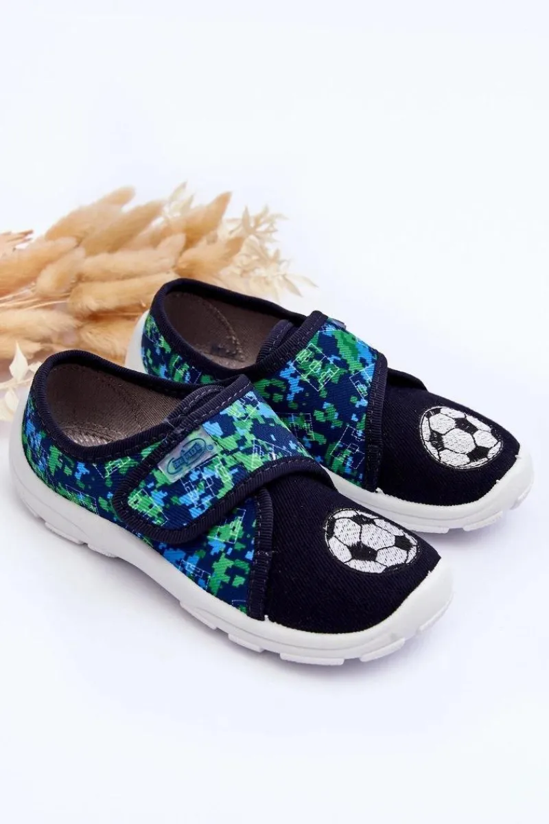 Online Chłopięce Papcie Piłki 974X506 Granatowe Dzieci Chłopięce