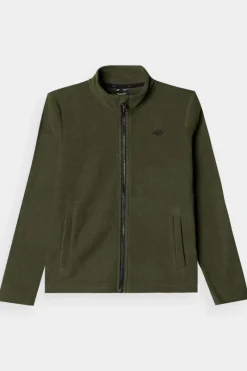 Odzież 4F|Bluzy Dziecięce></noscript>4F Chłopięcy Polar Ze Stójką JWMM00TFLEM245-43S Khaki Zielony