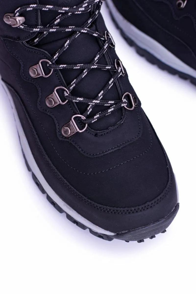 Obuwie Trekkingowe Męskie>Boto Ciepłe Męskie Czarne Buty Trekkingowe Smith's Duran