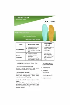 pielęgnacja obuwia Coccine Coccine Aloesowe Wkładki Lecznicze ALOE VERA