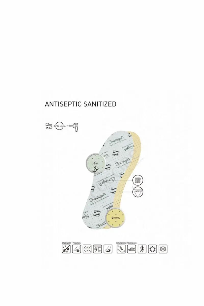 Outlet Coccine Antybakteryjne Wkładki Sanitised Antiseptic Wkładki