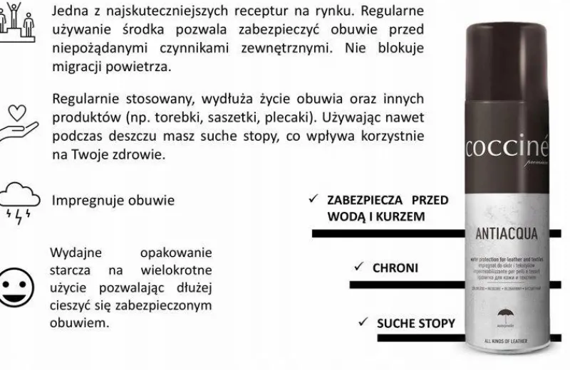 New pielęgnacja obuwia Coccine Coccine Impregnat Do Obuwia Antiacqua 250ml