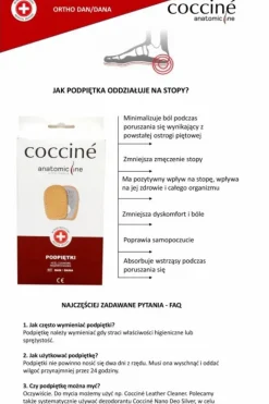 Podpiętki>pielęgnacja obuwia Coccine COCCINE ORTHO DAN Podpiętki Na Ostrogi Piętowe