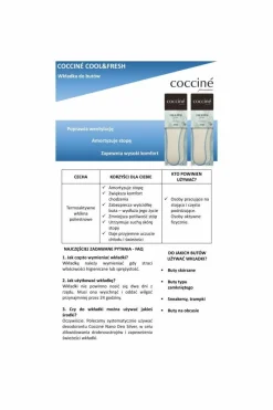 Discount pielęgnacja obuwia Coccine Coccine Termoaktywne Wkładki Cool Fresh Suche Stopy