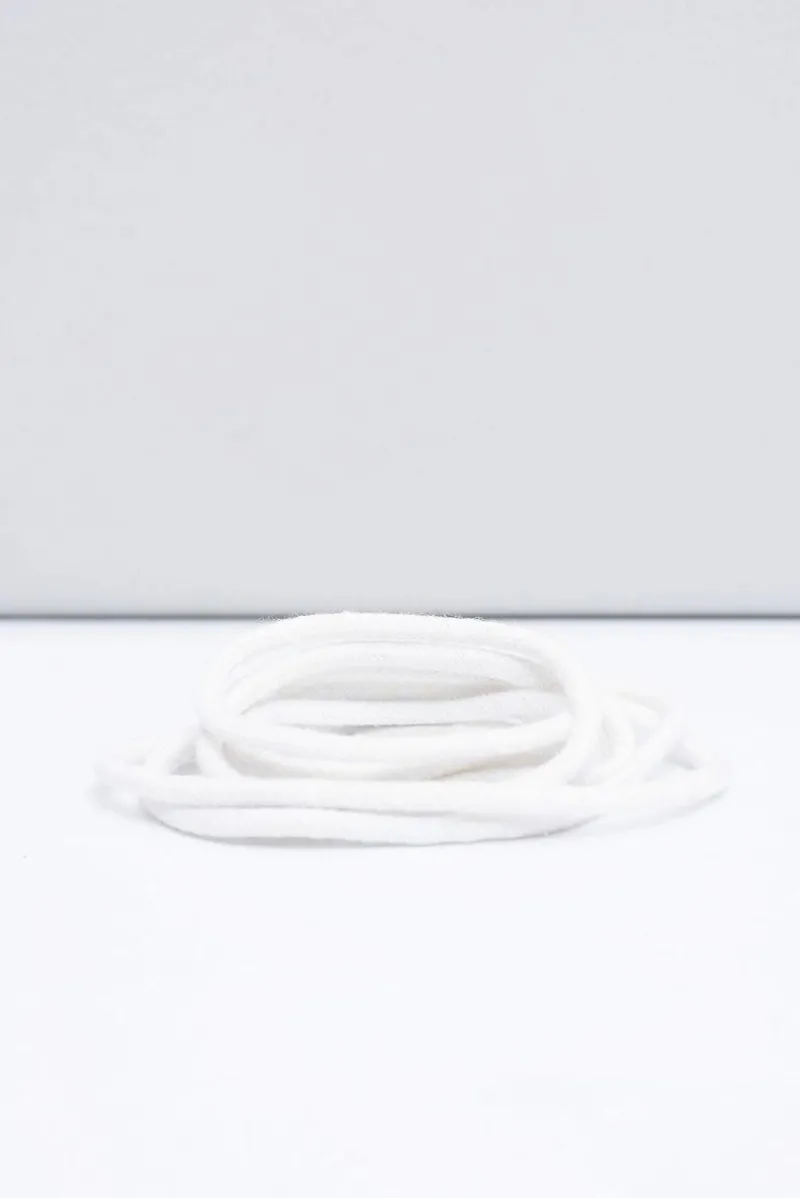 Sznurowadła>Corbby Białe Okrągłe Sznurowadła