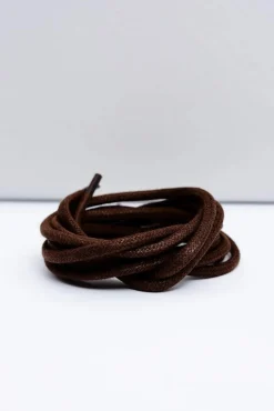 Online Corbby Brązowe Woskowane Grube Sznurowadła Brązowy