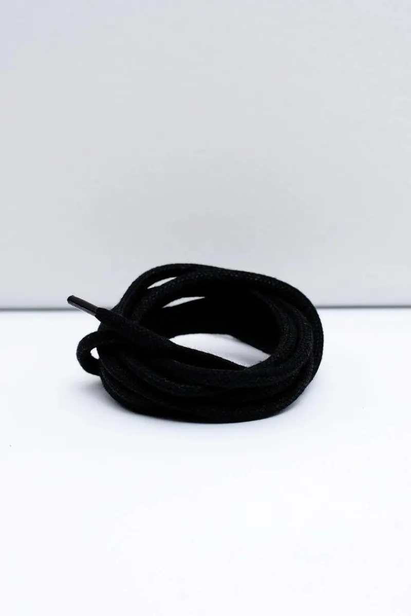 Online Czarne Woskowane Grube Sznurowadła Sznurowadła