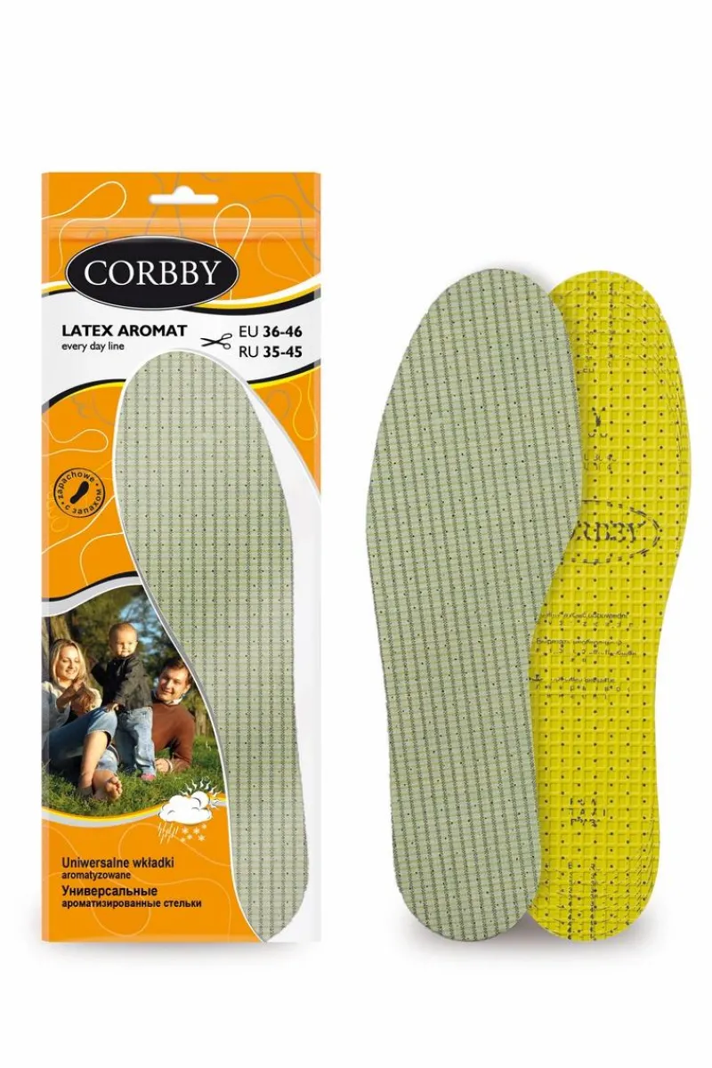 Wkładki>Corbby LATEX AROMAT całoroczne wkładki aromatyzowane