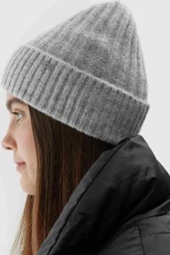 Online Czapka Zimowa Damska AW23ACAPF299-25M Szara Okrycia Głowy