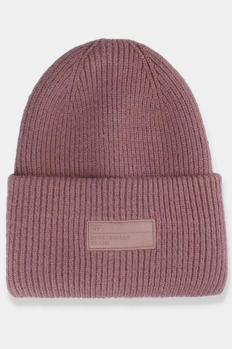 Best 4F Czapka Zimowa Damska Z Logo AW23ACAPF295-53S Różowa