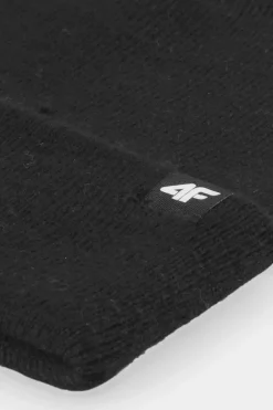 Okrycia Głowy>4F Czapka Zimowa AW23ACAPU321-20S Czarna