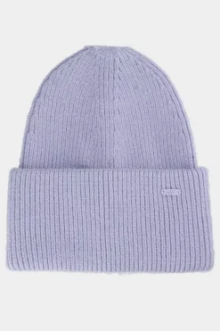 Online Czapka Zimowa Z Dodatkiem Materiałów Z Recyklingu AW23ACAPF288-52S Fioletowa Okrycia Głowy