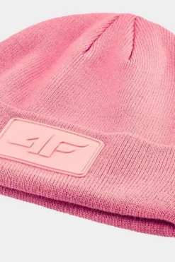 Okrycia Głowy>4F Czapka Zimowa Uniseks WAW24ACAPU433-54S Różowa Różowy