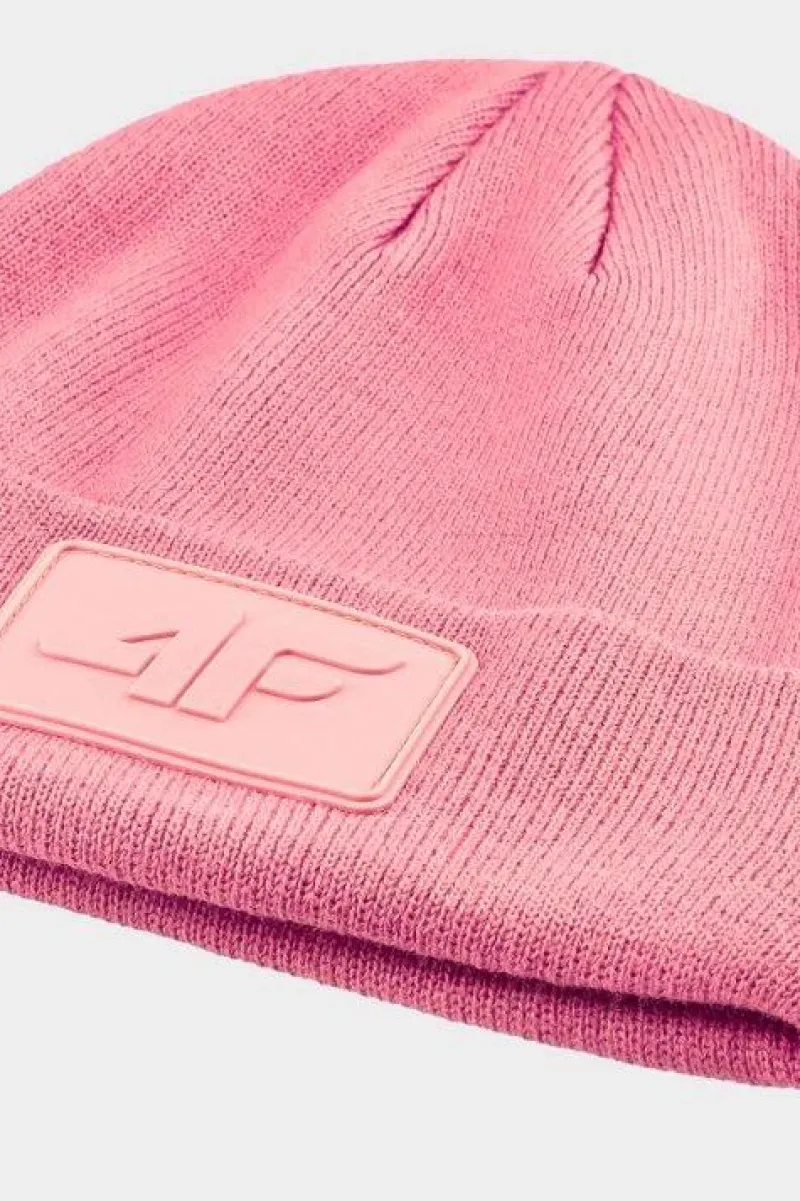 Okrycia Głowy>4F Czapka Zimowa Uniseks WAW24ACAPU433-54S Różowa Różowy