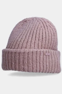 Clearance Czapka Zimowa Z Dodatkiem Wełny Damska AW23ACAPF290-56S Różowa Okrycia Głowy
