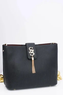 Online Boto Czarna Damska Duża Stylowa Torebka