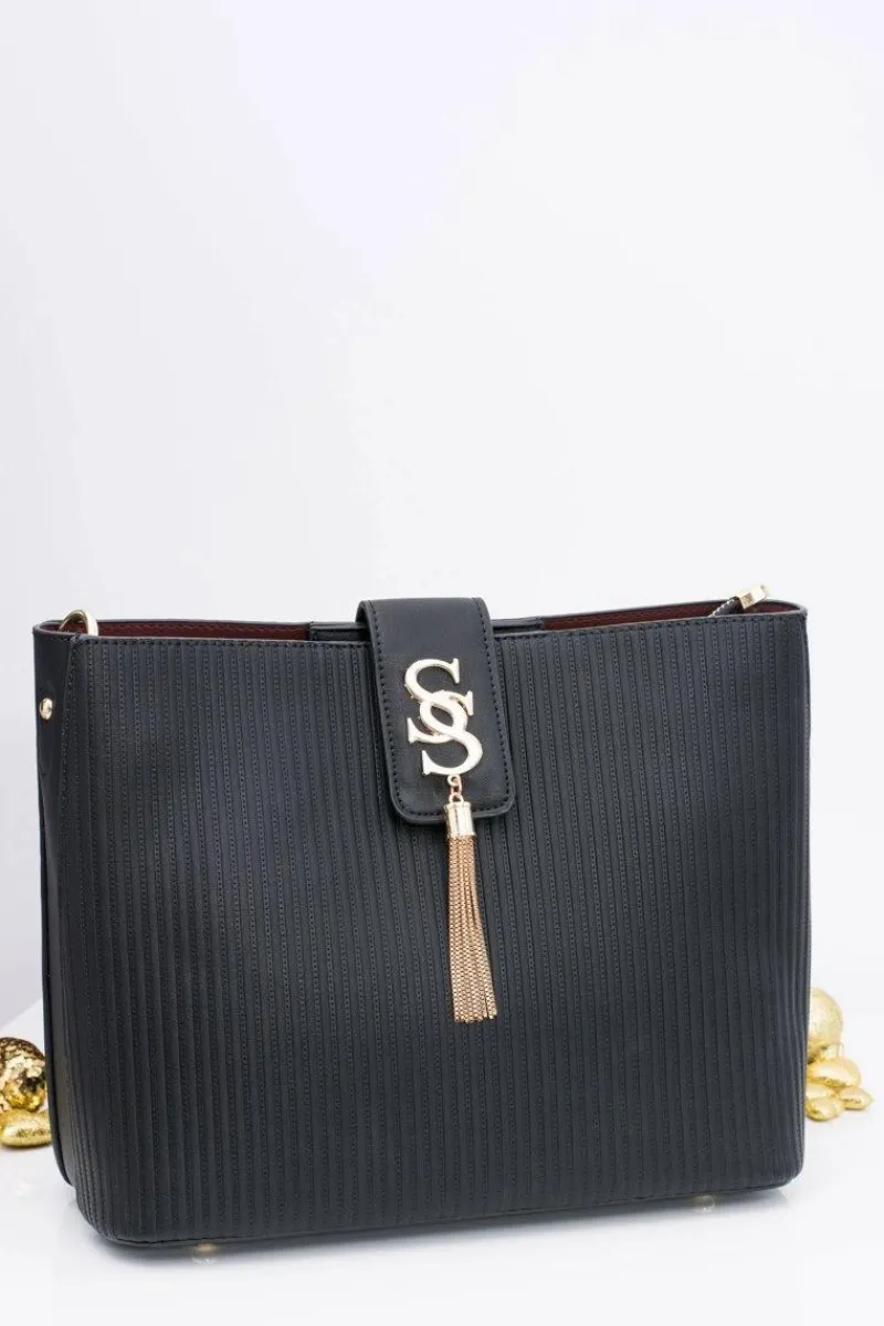 Online Boto Czarna Damska Duża Stylowa Torebka