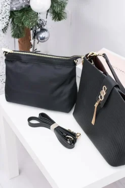 Online Boto Czarna Damska Duża Stylowa Torebka