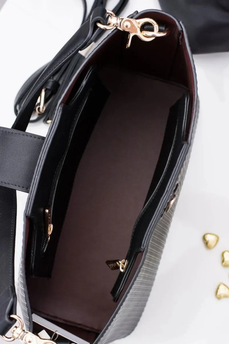 Online Boto Czarna Damska Duża Stylowa Torebka