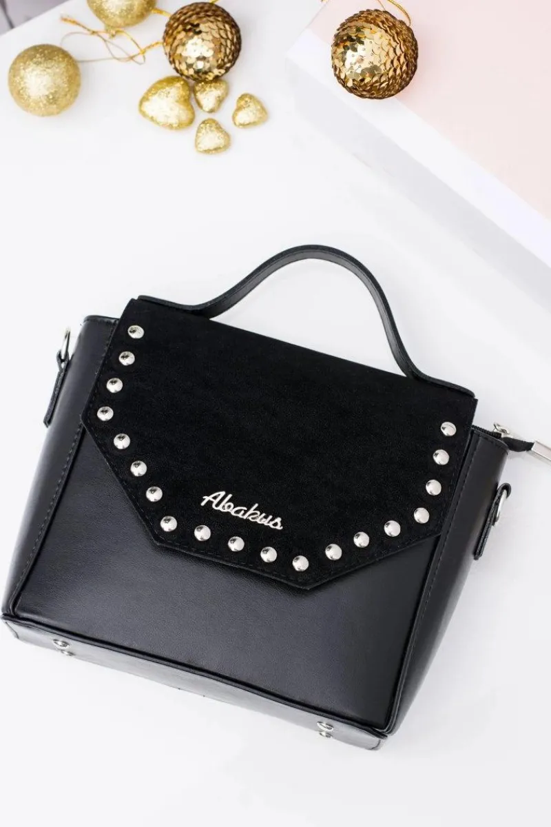 Outlet Boto Czarna Damska Elegancka Torebka Kuferek