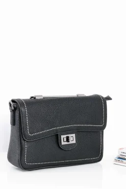 Czarna Damska Elegancka Torebka Listonoszka Listonoszki